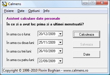Asistent configurare date personale